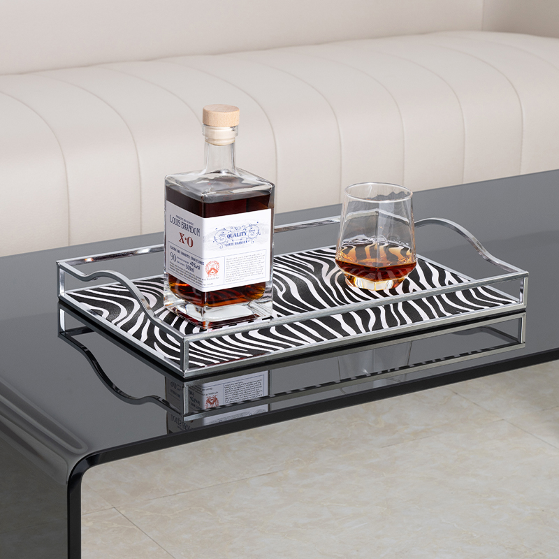 Luxury Skincare Tray - 1 Stück multifunktionales Haushaltstablett, Präsentationstablett für