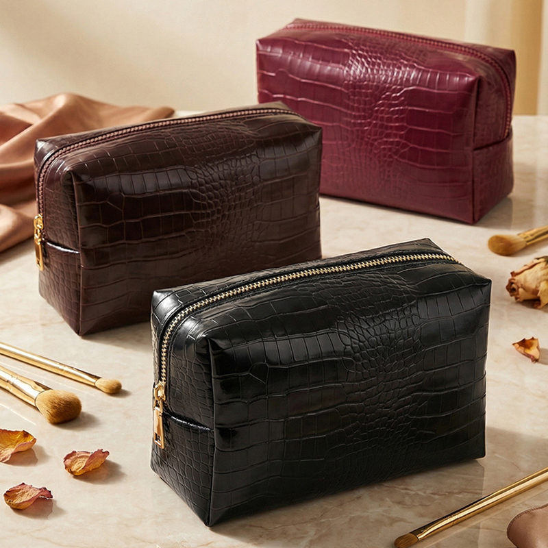 Luxury Skincare Design - Neue Kosmetiktasche mit Steinmuster für Damen,