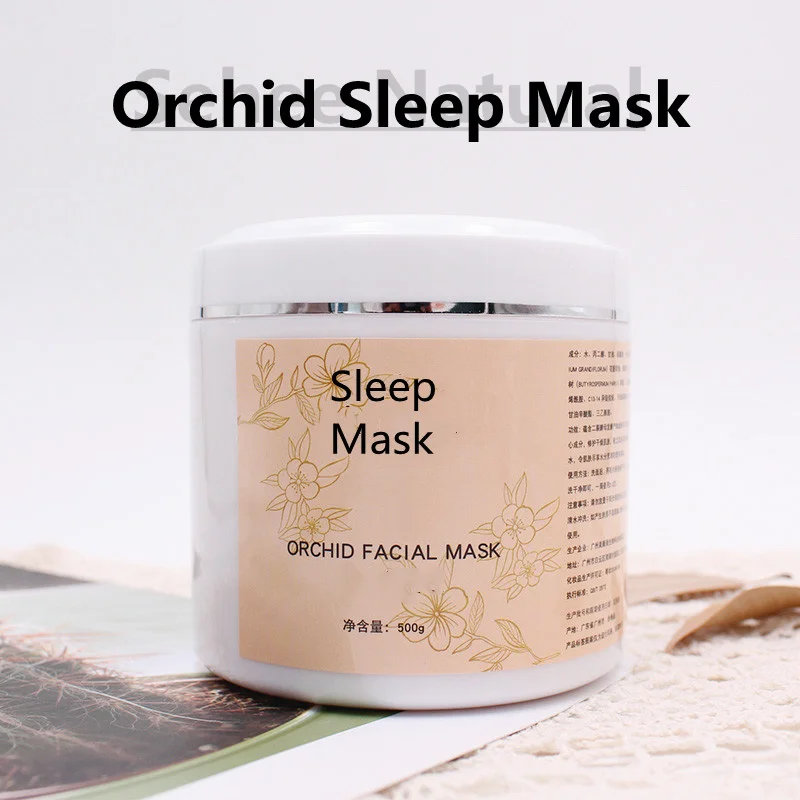 Luxury Skincare Treatments - Feuchtigkeitsauffüllung, luxuriöse Orchideen-Schlaf-Gesichtsmaske, antioxidative, aufhellende Anti-Aging-Hautpflegemaske,